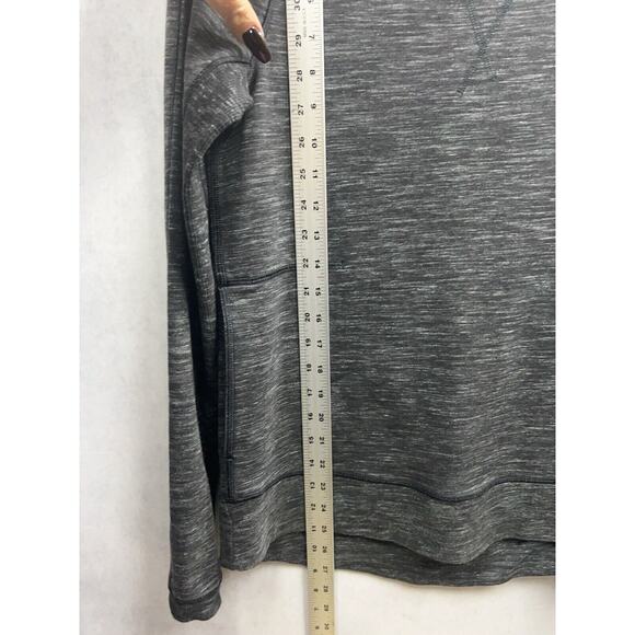 LULULEMON Sweatshirt Womens Size 6 Gray Crew Neck Kangaroo Pocket Pullover Yoga - Picture 7 of 8
